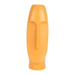 SEMA DESIGN Vase Face Jaune En Grès