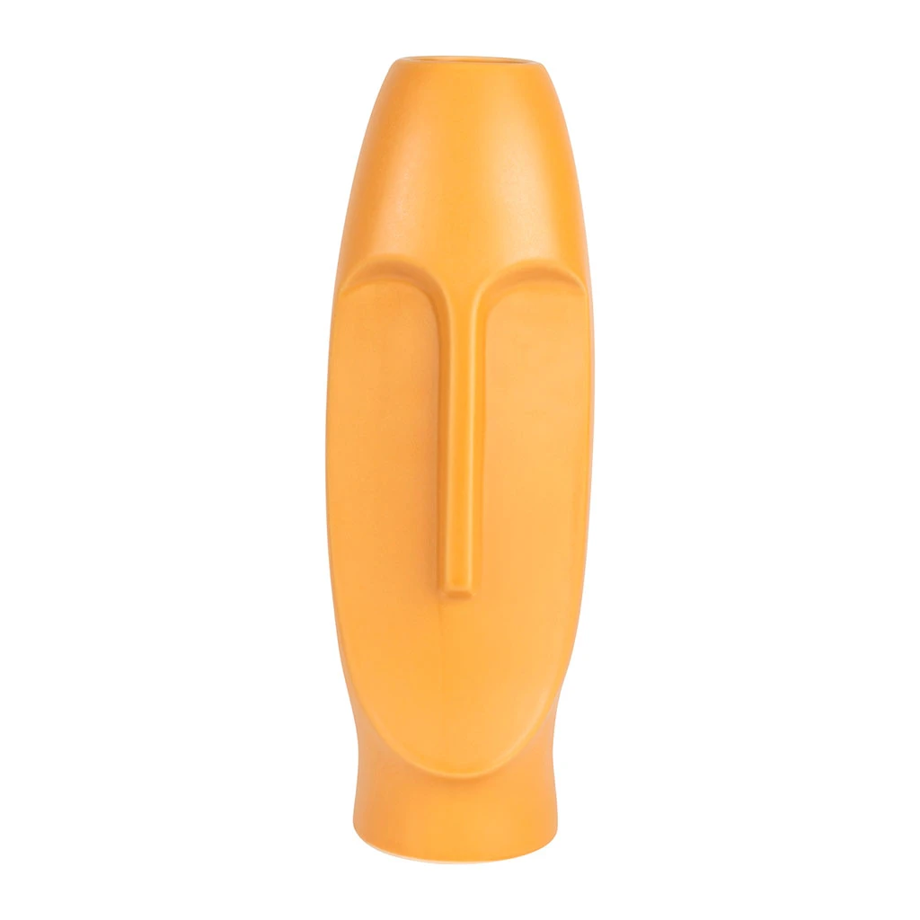 SEMA DESIGN Vase Face Jaune En Grès 3 SEMA DESIGN Vase Face Jaune En Grès