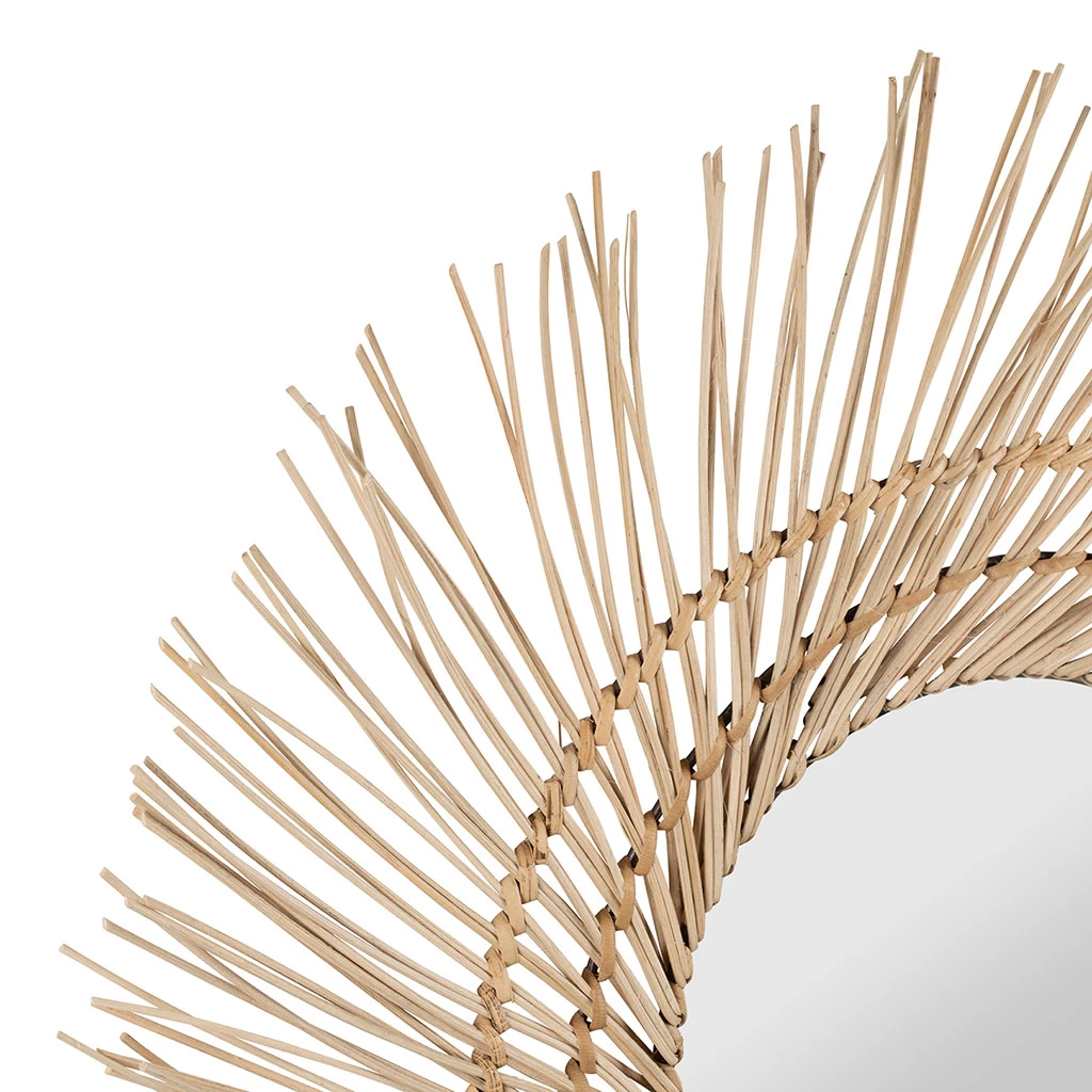 SEMA DESIGN Miroir Cuzco Naturel D50cm En Rotin 4 SEMA DESIGN Miroir Cuzco Naturel D50cm En Rotin – Image 2