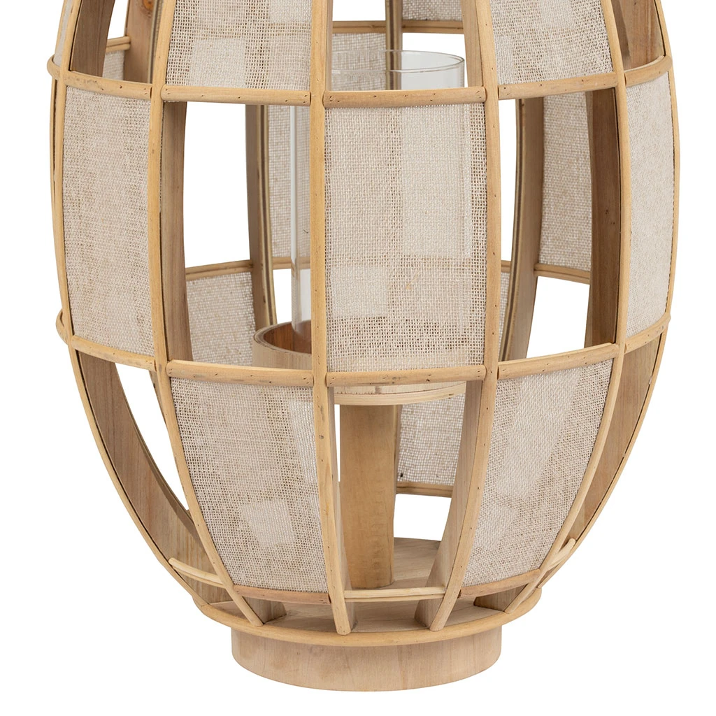 SEMA DESIGN Lanterne Tissu Cordey Naturel Lin D35cm 6 SEMA DESIGN Lanterne Tissu Cordey Naturel Lin D35cm – Image 4