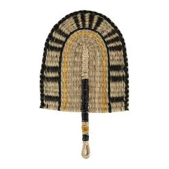 SEMA DESIGN Deco Murale Eventail Oro Naturel Noir