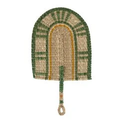 SEMA DESIGN Deco Murale Eventail Oro Vert Jaune