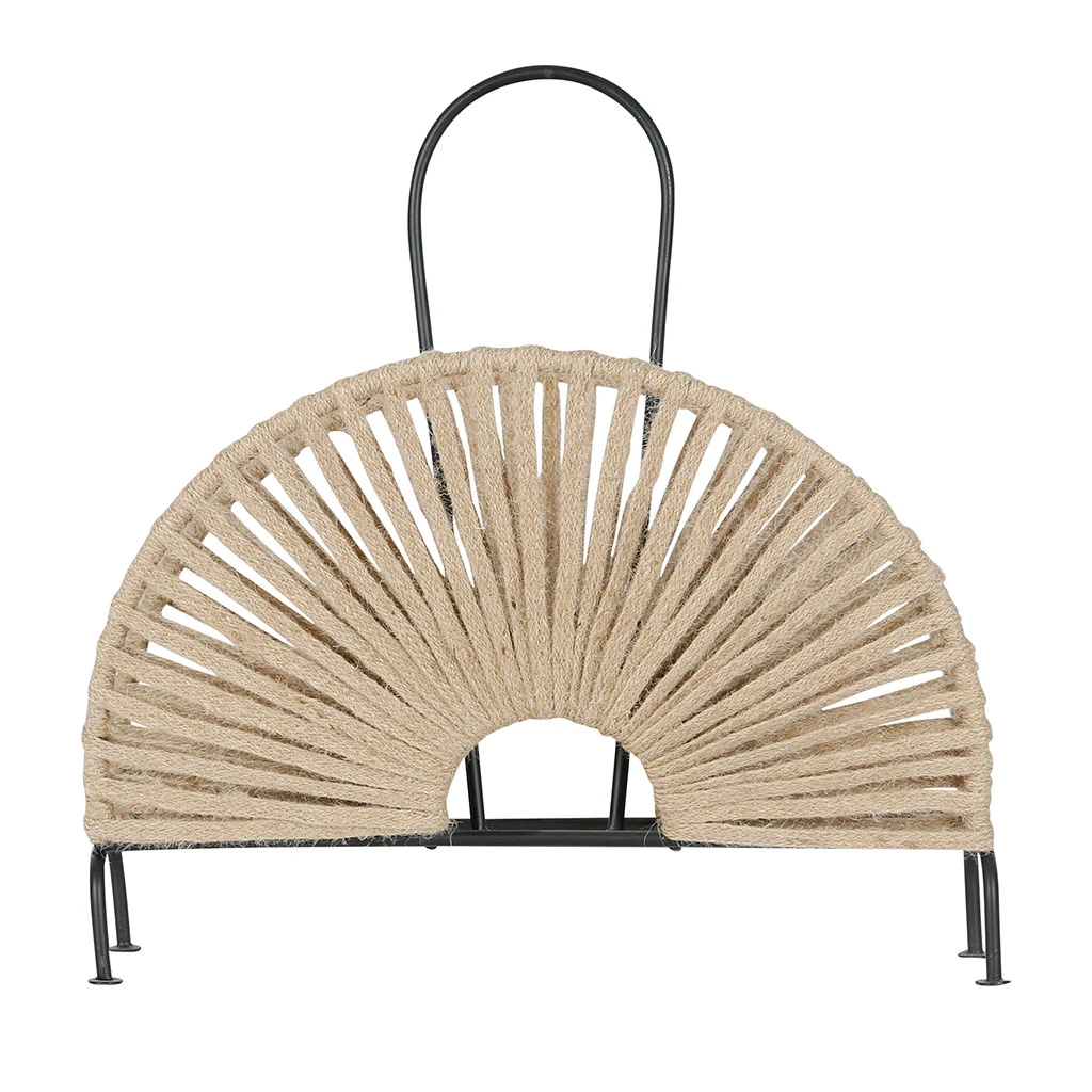 SEMA DESIGN Porte Magazines Korda Naturel Et Noir 3 SEMA DESIGN Porte Magazines Korda Naturel Et Noir