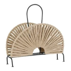 SEMA DESIGN Porte Magazines Korda Naturel Et Noir 10 SEMA DESIGN Porte Magazines Korda Naturel Et Noir -Kaemingk Magasin 75005 DET01 WEB