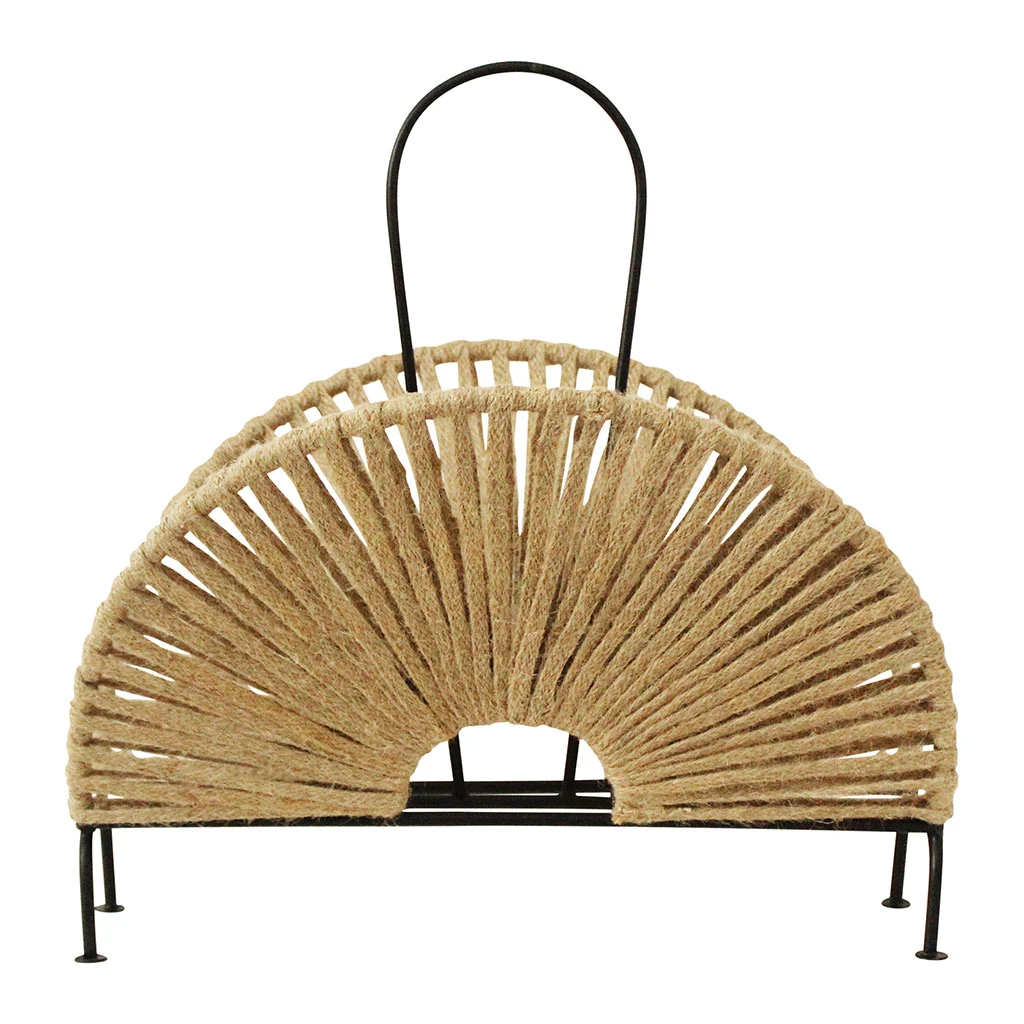 SEMA DESIGN Porte Magazines Korda Naturel Et Noir 4 SEMA DESIGN Porte Magazines Korda Naturel Et Noir – Image 2