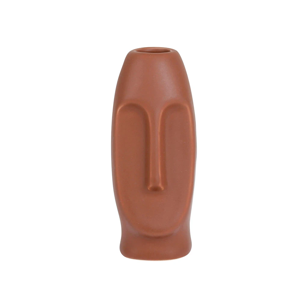 SEMA DESIGN Vase Face Terracotta 6X5.5Xh13.5Cm Gres 3 SEMA DESIGN Vase Face Terracotta 6X5.5Xh13.5Cm Gres