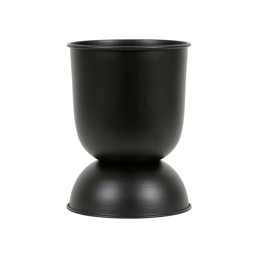 SEMA DESIGN Cache Pot Visag-arty Noir D20cm 3 SEMA DESIGN Cache Pot Visag-arty Noir D20cm