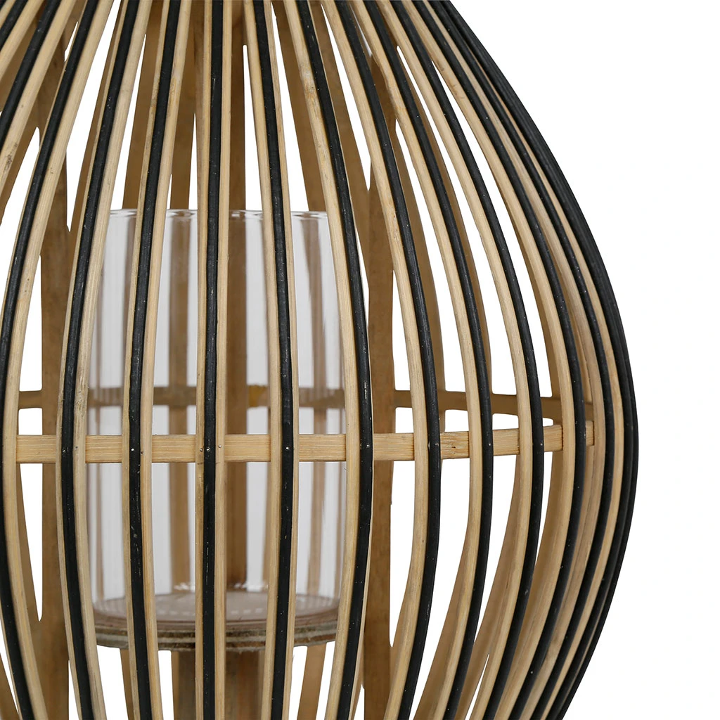 SEMA DESIGN Lanterne Bambou Noir H41cm 5 SEMA DESIGN Lanterne Bambou Noir H41cm – Image 3