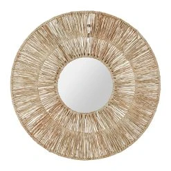 SEMA DESIGN Miroir Rond Joya Naturel D40cm En Jute