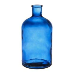 SEMA DESIGN Vase Bouteille Comete Indigo D11.5xh23cm Verre Recyclé
