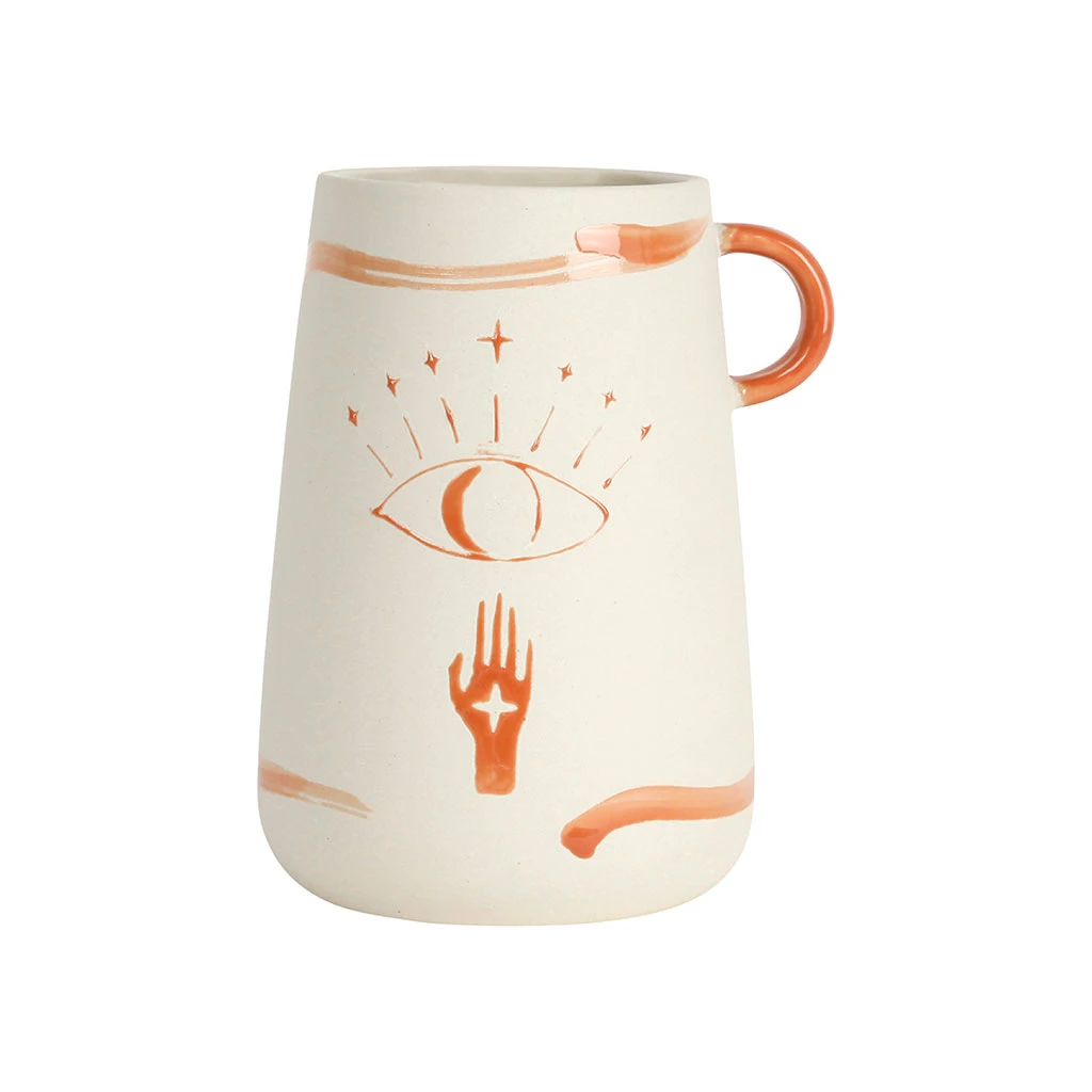 SEMA DESIGN Vase Visionnary Peche Et Naturel 12x9xh16.5cm En Gres 3 SEMA DESIGN Vase Visionnary Peche Et Naturel 12x9xh16.5cm En Gres