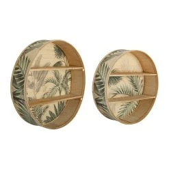 SEMA DESIGN Etagere Murale (lot De 2) Papaye Kaki En Bambou 10 SEMA DESIGN Etagere Murale (lot De 2) Papaye Kaki En Bambou -Kaemingk Magasin 75670 DET02 WEB