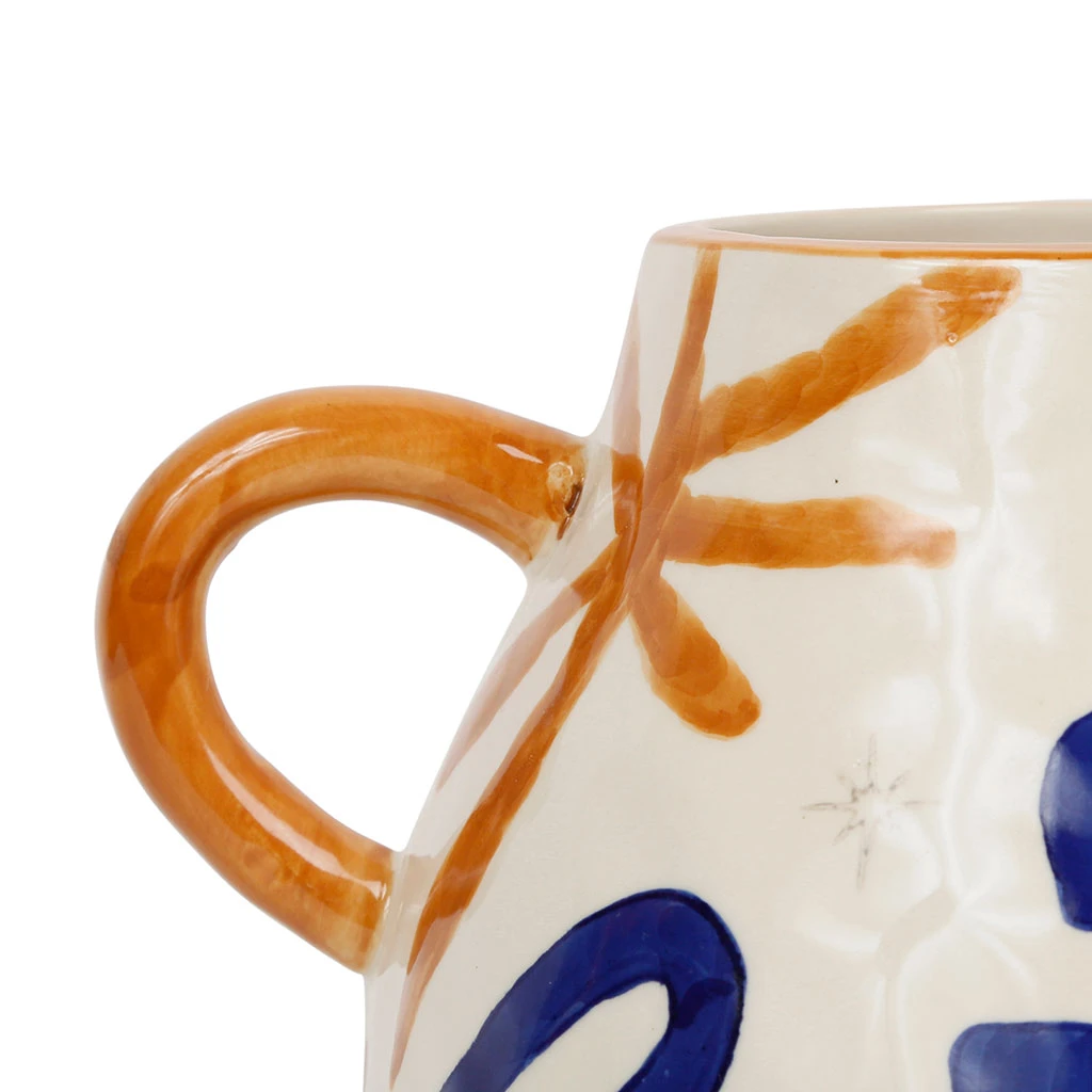 SEMA DESIGN Vase Visionnary Indigo Et Terracotta 25x16xh20cm En Gres 4 SEMA DESIGN Vase Visionnary Indigo Et Terracotta 25x16xh20cm En Gres – Image 2