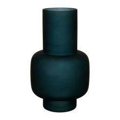 SEMA DESIGN Vase Mat Eterra Bleu D15xh25cm Verre