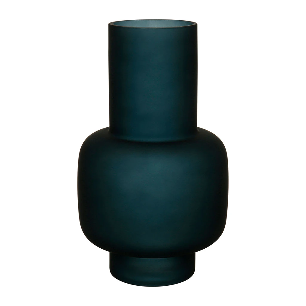 SEMA DESIGN Vase Mat Eterra Bleu D15xh25cm Verre 3 SEMA DESIGN Vase Mat Eterra Bleu D15xh25cm Verre