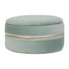 SEMA DESIGN Boite Bijoux Ronde Tropic'art Vert D'eau Velours 1 SEMA DESIGN Boite Bijoux Ronde Tropic'art Vert D'eau Velours -Kaemingk Magasin 75805 DEB WEB