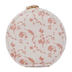 SEMA DESIGN Boite Bijoux Ronde Earth Notes Nude Et Blanc En Velours 11 SEMA DESIGN Boite Bijoux Ronde Earth Notes Nude Et Blanc En Velours -Kaemingk Magasin 75807 DET04 WEB