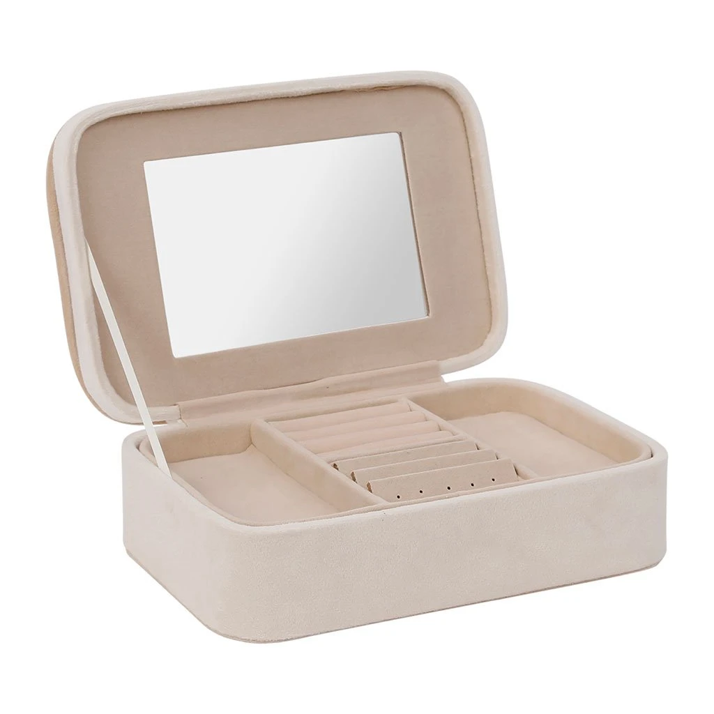 SEMA DESIGN Boite Bijoux Avec Miroir Terre Boheme Rose Poudré 5 SEMA DESIGN Boite Bijoux Avec Miroir Terre Boheme Rose Poudré – Image 3