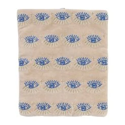 SEMA DESIGN Pochette Bijoux Voyage Visionnary Creme Oeil Indigo 20x24cm Velours Coton 12 SEMA DESIGN Pochette Bijoux Voyage Visionnary Creme Oeil Indigo 20x24cm Velours Coton -Kaemingk Magasin 75875 DET04 WEB