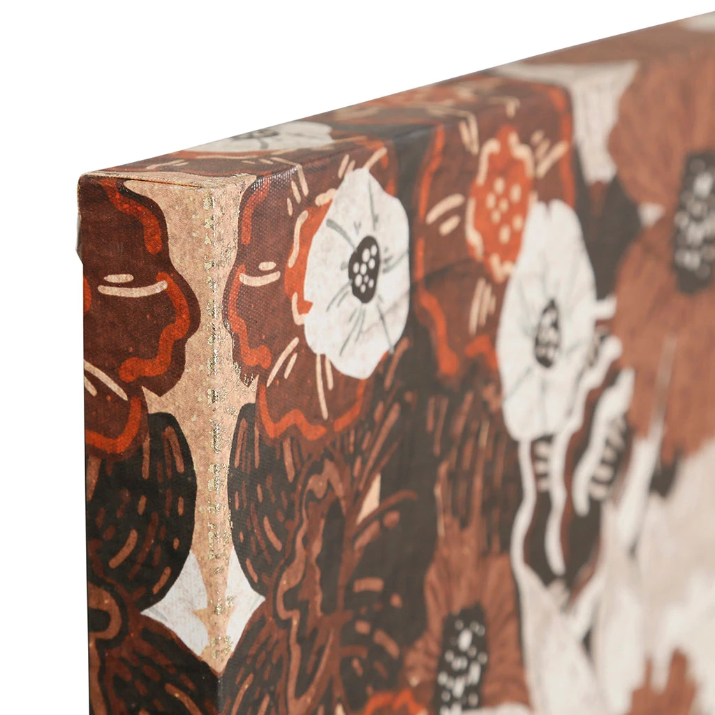 SEMA DESIGN Tableau Turban Fleuri Terra 70x100cm 4 SEMA DESIGN Tableau Turban Fleuri Terra 70x100cm – Image 2