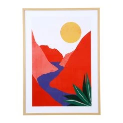 SEMA DESIGN Cadre Deco Encadré Riviere Multicolore 52x72cm