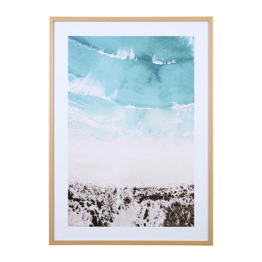 SEMA DESIGN Cadre Deco Encadré Plage Pastel 52x72cm 3 SEMA DESIGN Cadre Deco Encadré Plage Pastel 52x72cm