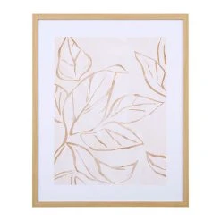 SEMA DESIGN Cadre Deco Encadré Feuille Doré 42x52cm