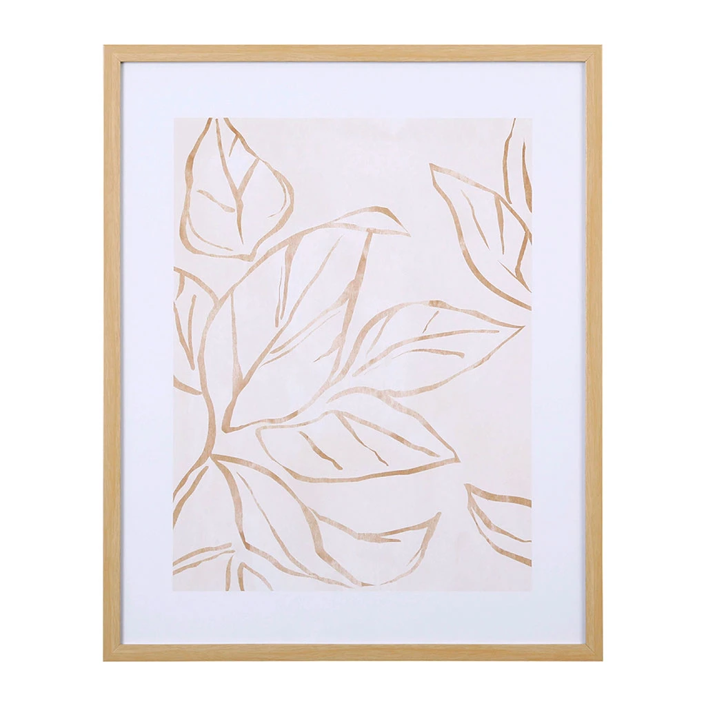 SEMA DESIGN Cadre Deco Encadré Feuille Doré 42x52cm 3 SEMA DESIGN Cadre Deco Encadré Feuille Doré 42x52cm