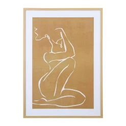 SEMA DESIGN Cadre Deco Encadré Femme Beige 52x72cm