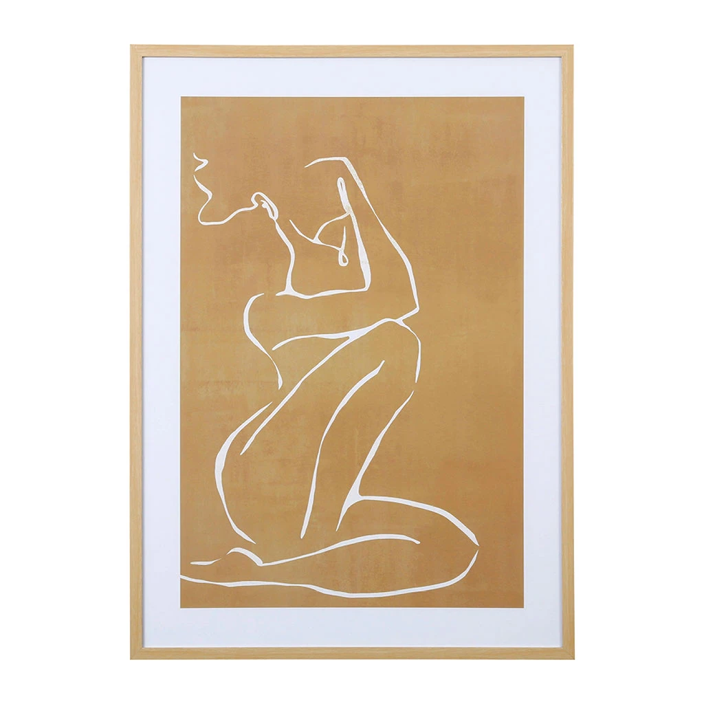 SEMA DESIGN Cadre Deco Encadré Femme Beige 52x72cm 3 SEMA DESIGN Cadre Deco Encadré Femme Beige 52x72cm