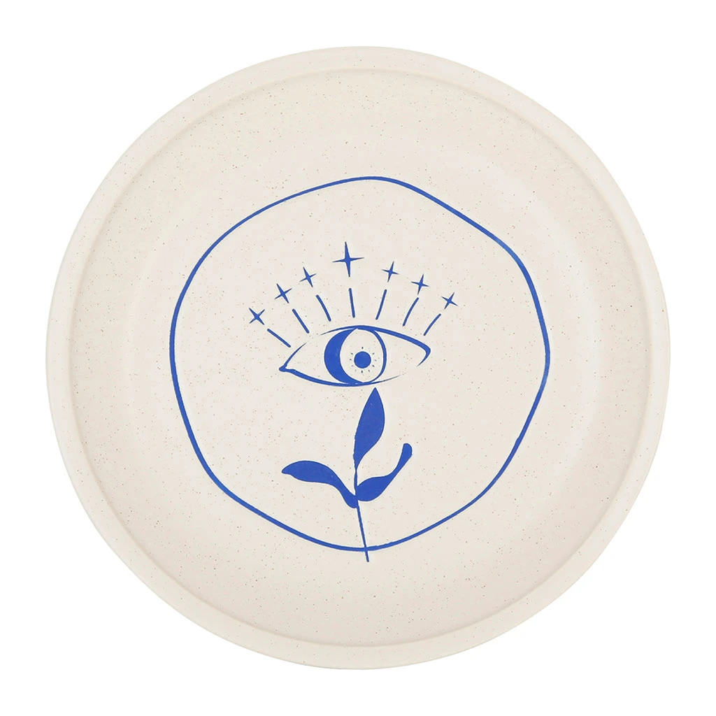 SEMA DESIGN Vide Poche Visionnary Creme Et Indigo D17.5cm En Gres 3 SEMA DESIGN Vide Poche Visionnary Creme Et Indigo D17.5cm En Gres