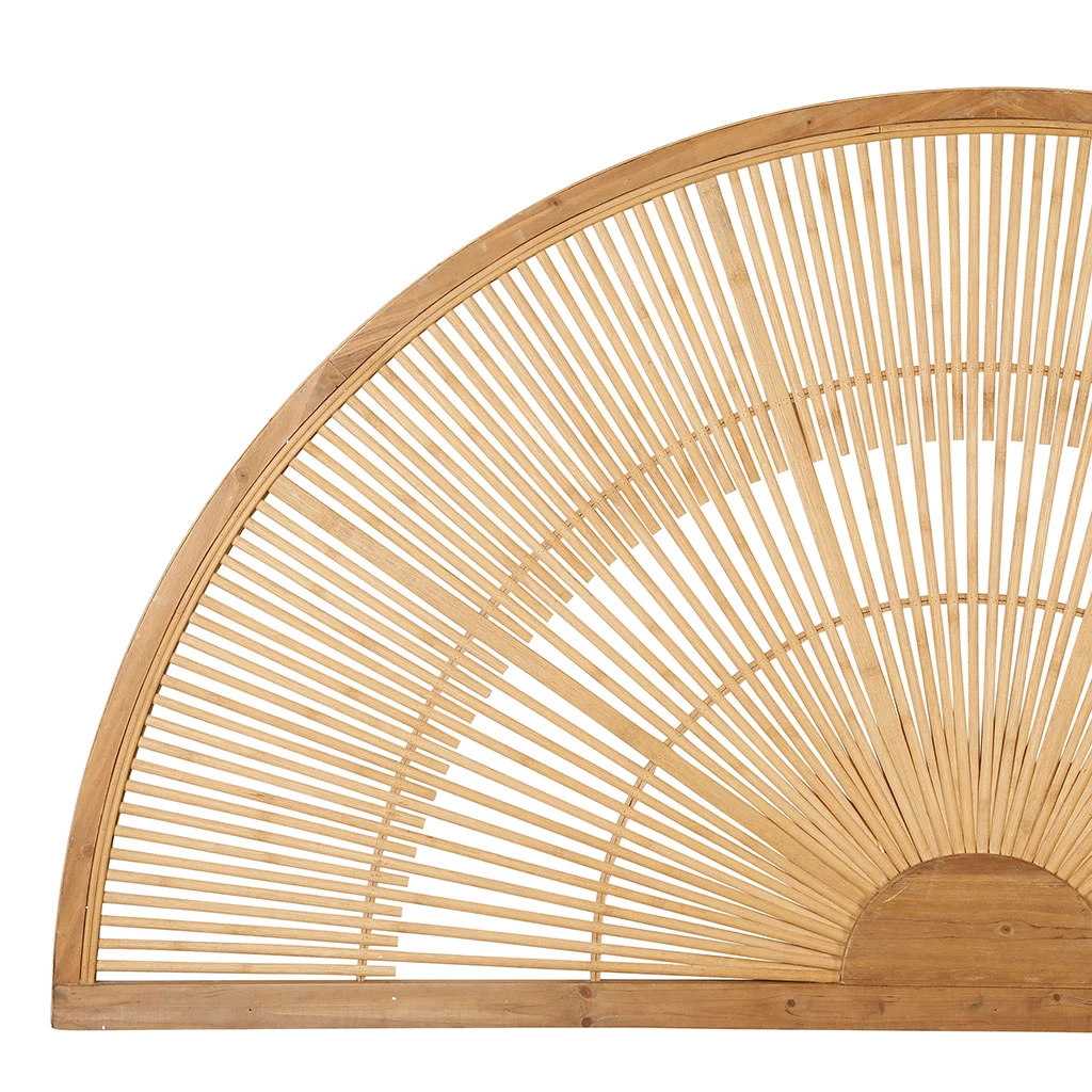 SEMA DESIGN Tête De Lit Bambou Demi-cercle 159x80cm Solor Naturel 4 SEMA DESIGN Tête De Lit Bambou Demi-cercle 159x80cm Solor Naturel – Image 2