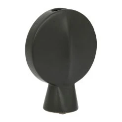 SEMA DESIGN Vase Face Noir 14x6xh18cm Gres