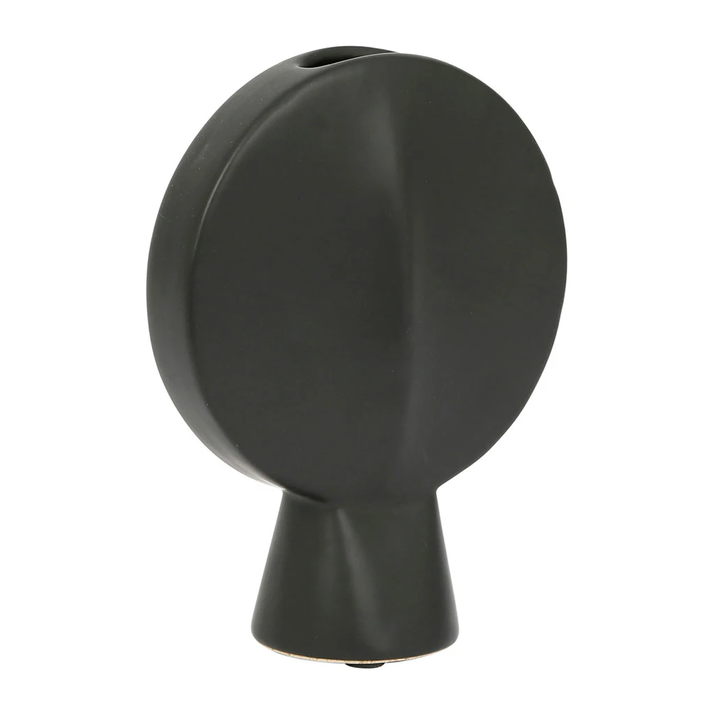 SEMA DESIGN Vase Face Noir 14x6xh18cm Gres 3 SEMA DESIGN Vase Face Noir 14x6xh18cm Gres