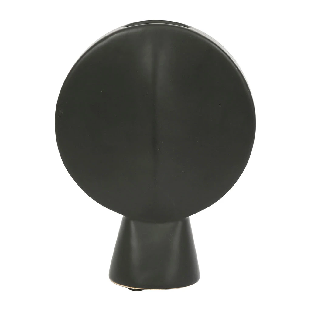 SEMA DESIGN Vase Face Noir 14x6xh18cm Gres 4 SEMA DESIGN Vase Face Noir 14x6xh18cm Gres – Image 2