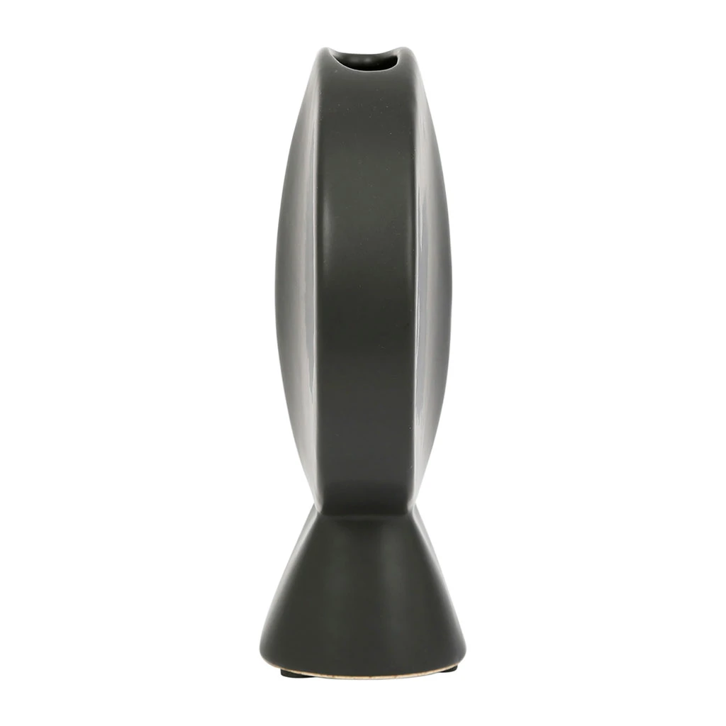 SEMA DESIGN Vase Face Noir 14x6xh18cm Gres 5 SEMA DESIGN Vase Face Noir 14x6xh18cm Gres – Image 3