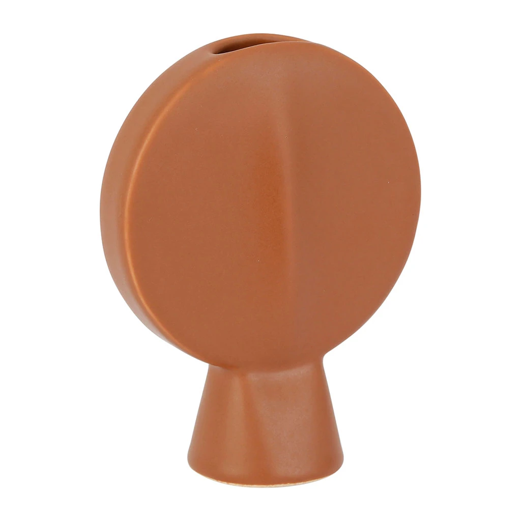 SEMA DESIGN Vase Face Terracotta 14x6xh18cm Gres 3 SEMA DESIGN Vase Face Terracotta 14x6xh18cm Gres