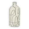 SEMA DESIGN Vase Ligne Blanc Casse D12xh25cm Gres 2 SEMA DESIGN Vase Ligne Blanc Casse D12xh25cm Gres -Kaemingk Magasin 76321 DEB WEB