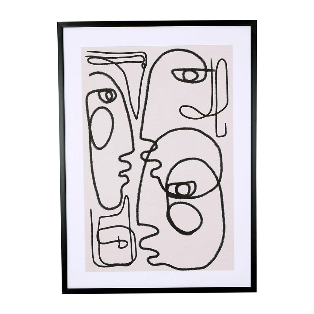 SEMA DESIGN Cadre Deco Arty Visage Noir 52x72cm 3 SEMA DESIGN Cadre Deco Arty Visage Noir 52x72cm