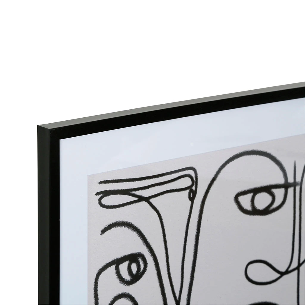 SEMA DESIGN Cadre Deco Arty Visage Noir 52x72cm 4 SEMA DESIGN Cadre Deco Arty Visage Noir 52x72cm – Image 2