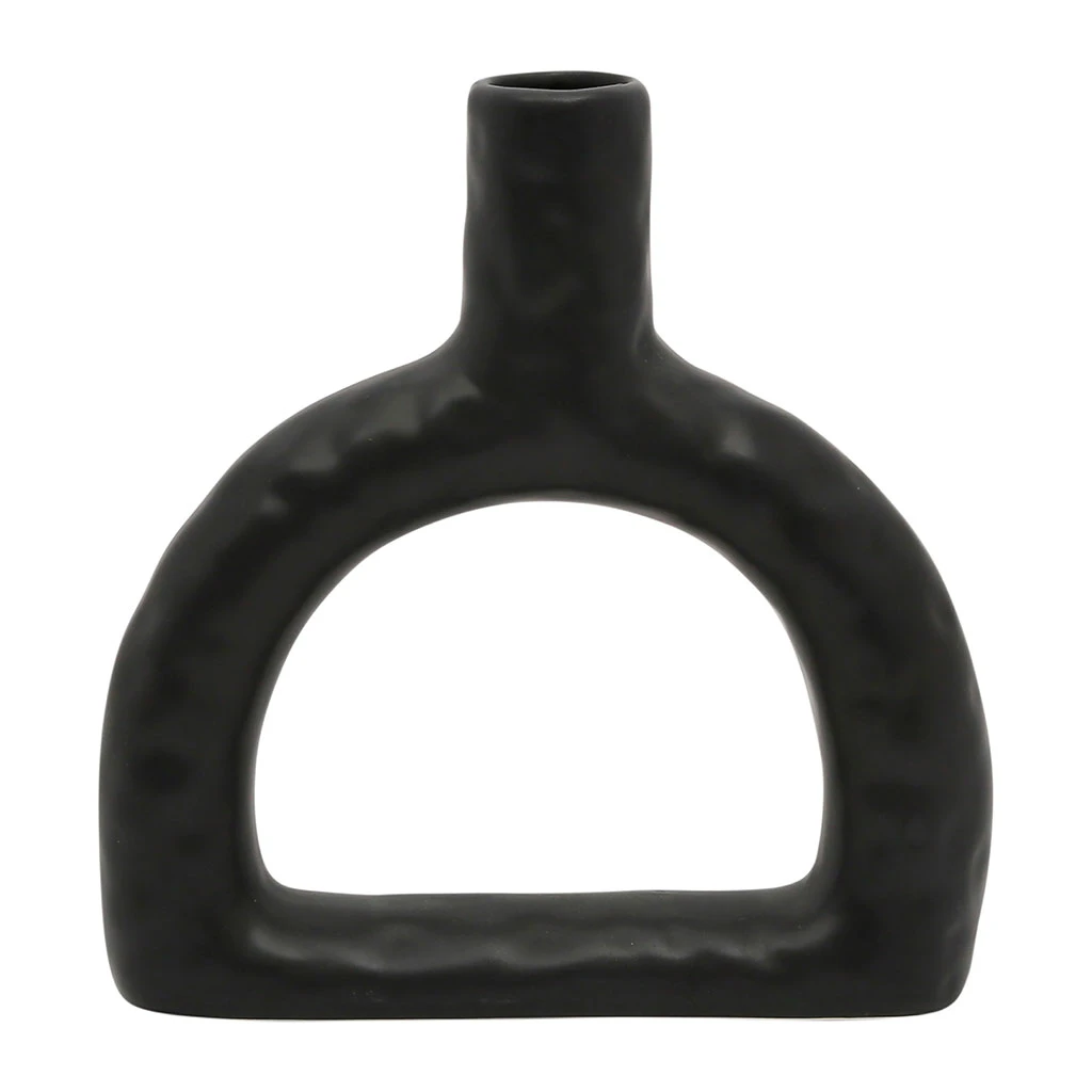 SEMA DESIGN Vase En Dolomite Noir H20cm - Arty Folk 3 SEMA DESIGN Vase En Dolomite Noir H20cm - Arty Folk