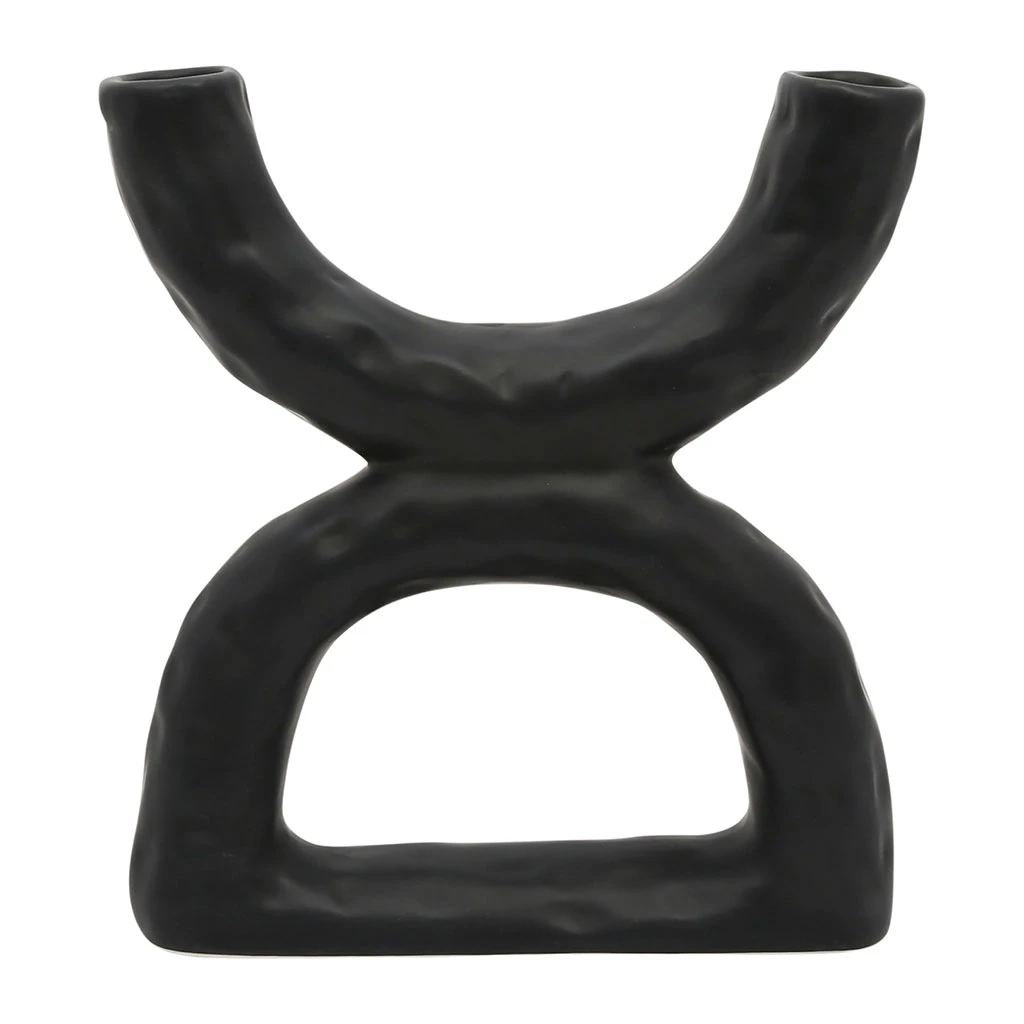 SEMA DESIGN Vase En Dolomite Noir H20cm -arty Folk 3 SEMA DESIGN Vase En Dolomite Noir H20cm -arty Folk