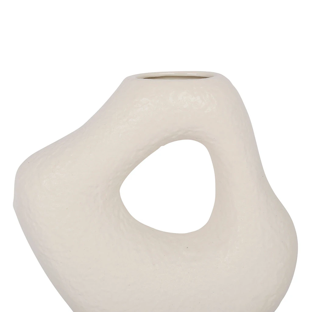 SEMA DESIGN Vase En Dolomite Blanc H21cm - Arty Folk 4 SEMA DESIGN Vase En Dolomite Blanc H21cm - Arty Folk – Image 2