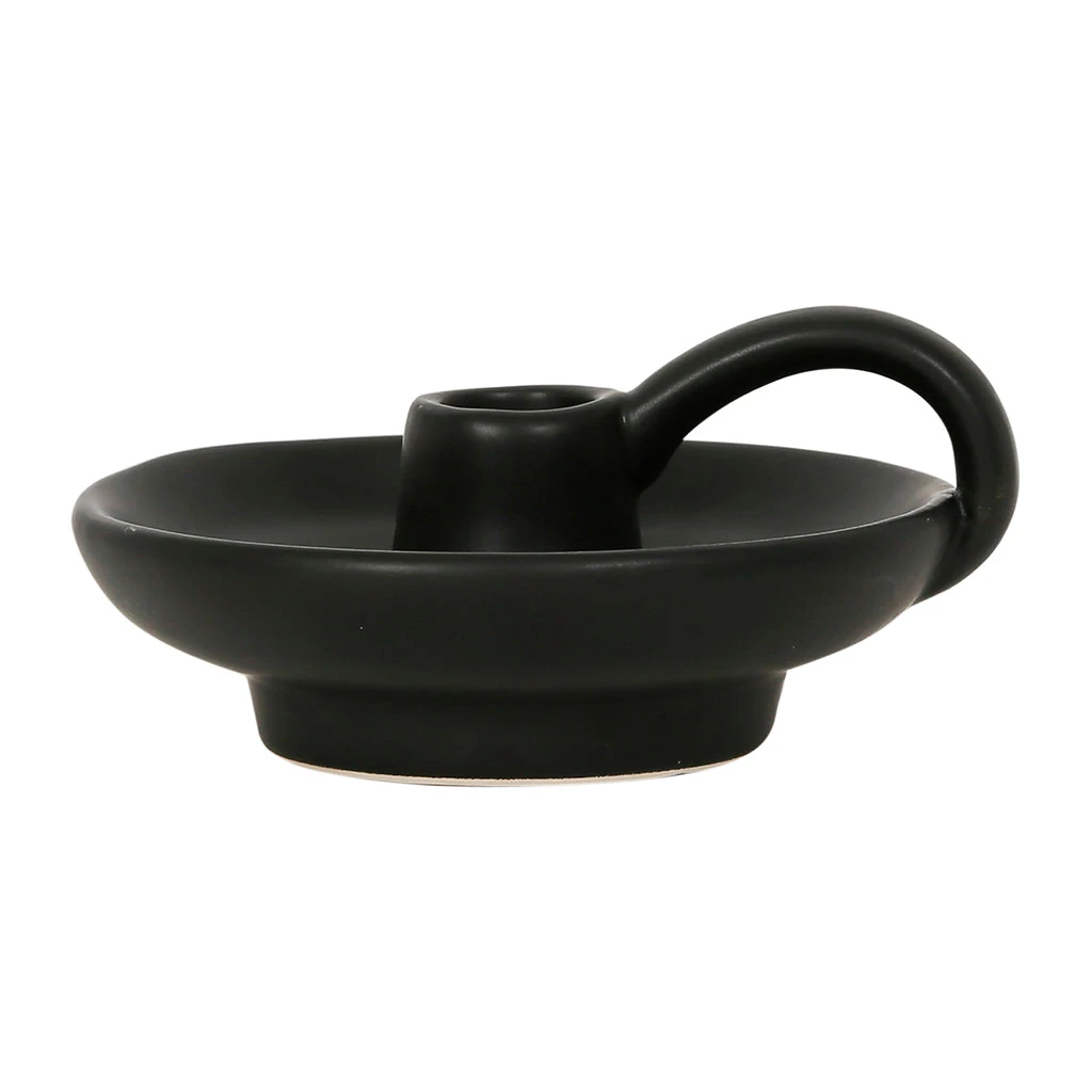 SEMA DESIGN Bougeoir En Dolomite Noir - Arty Folk 3 SEMA DESIGN Bougeoir En Dolomite Noir - Arty Folk