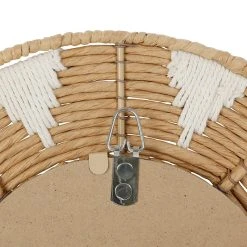 SEMA DESIGN Miroir Ovale En Corde Et Coton Naturel Et Blanc 31x42cm - Terre Brulée 7 SEMA DESIGN Miroir Ovale En Corde Et Coton Naturel Et Blanc 31x42cm - Terre Brulée -Kaemingk Magasin 76749 DET02 WEB