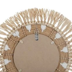 SEMA DESIGN Miroir Rond Naturel Et Blanc En Raphia D42cm - Terre Brulée 8 SEMA DESIGN Miroir Rond Naturel Et Blanc En Raphia D42cm - Terre Brulée -Kaemingk Magasin 76750 DET02 WEB