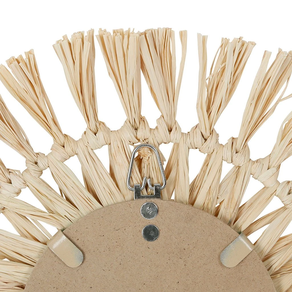 SEMA DESIGN Miroir Rond En Raphia Naturel D30cm 5 SEMA DESIGN Miroir Rond En Raphia Naturel D30cm – Image 3