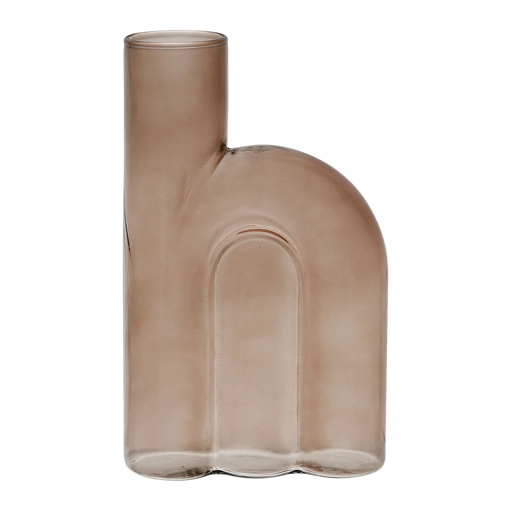 SEMA DESIGN Vase Soliflore Fumé En Verre - Blue Sand 3 SEMA DESIGN Vase Soliflore Fumé En Verre - Blue Sand