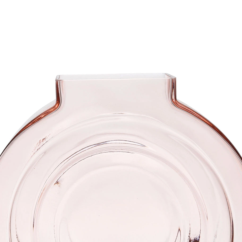 SEMA DESIGN Vase Rond Rose Pale En Verre - Retro 4 SEMA DESIGN Vase Rond Rose Pale En Verre - Retro – Image 2