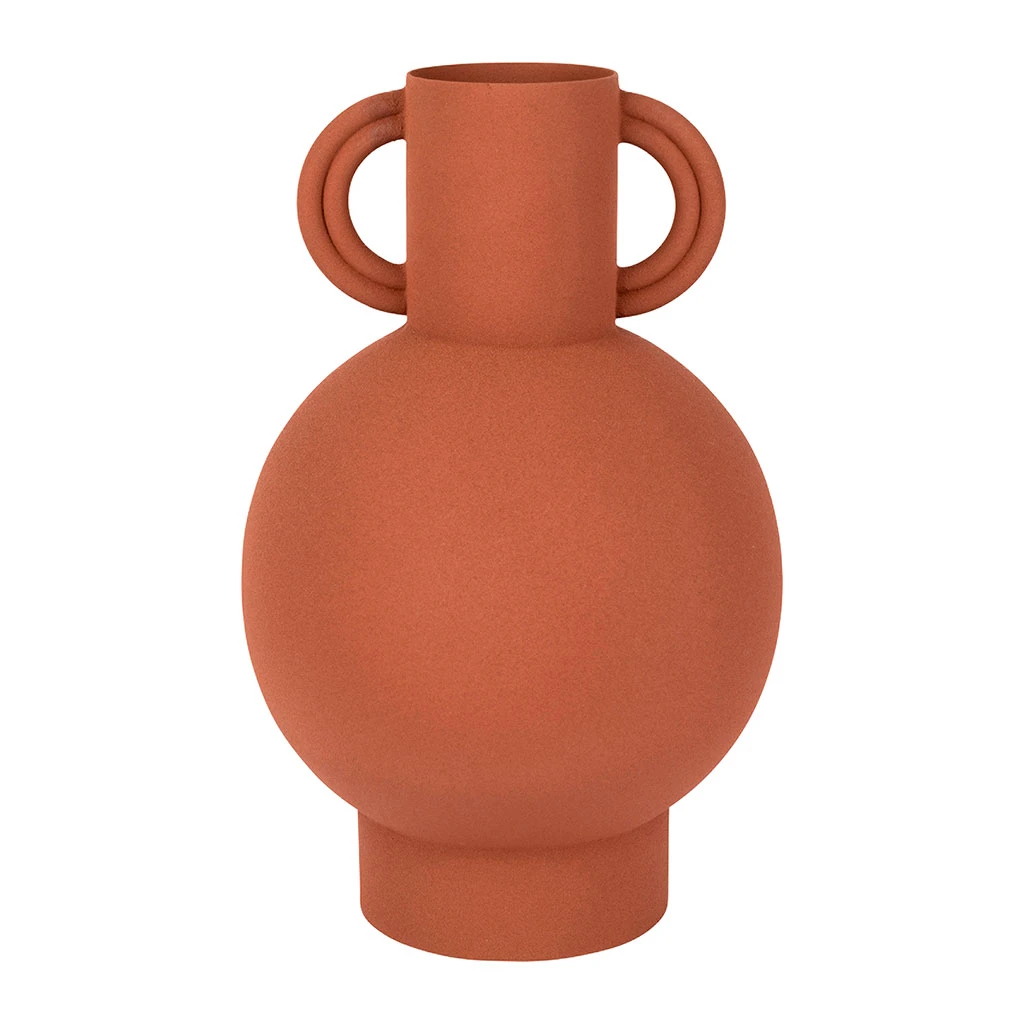 SEMA DESIGN Vase Pour Fleur Séchée Terracotta En Fer - Sweet Leaves 3 SEMA DESIGN Vase Pour Fleur Séchée Terracotta En Fer - Sweet Leaves